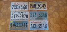 6 tablic rejestracyjnych USA oryginal