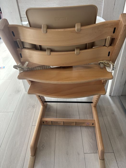 Krzeselko stokke tripp trapp tacka szelki baby set
