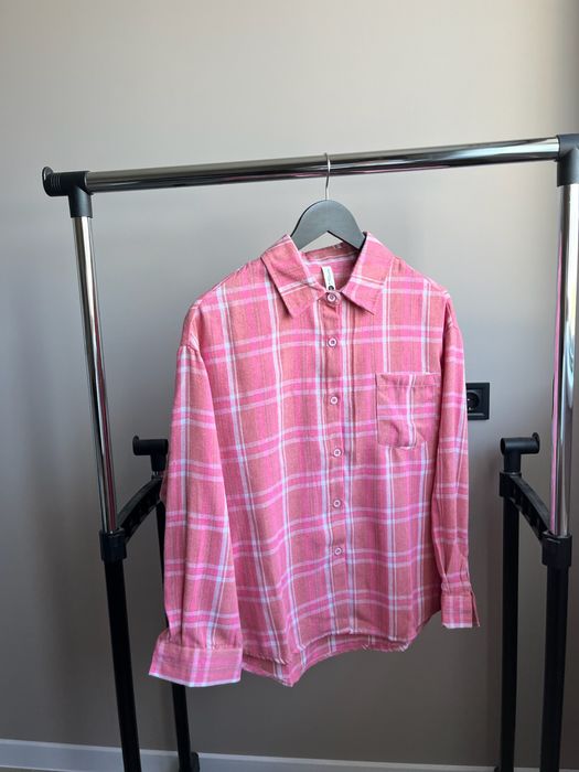 Нова  сорочка в клітинку оверсайз унісекс клітчаста рубашка