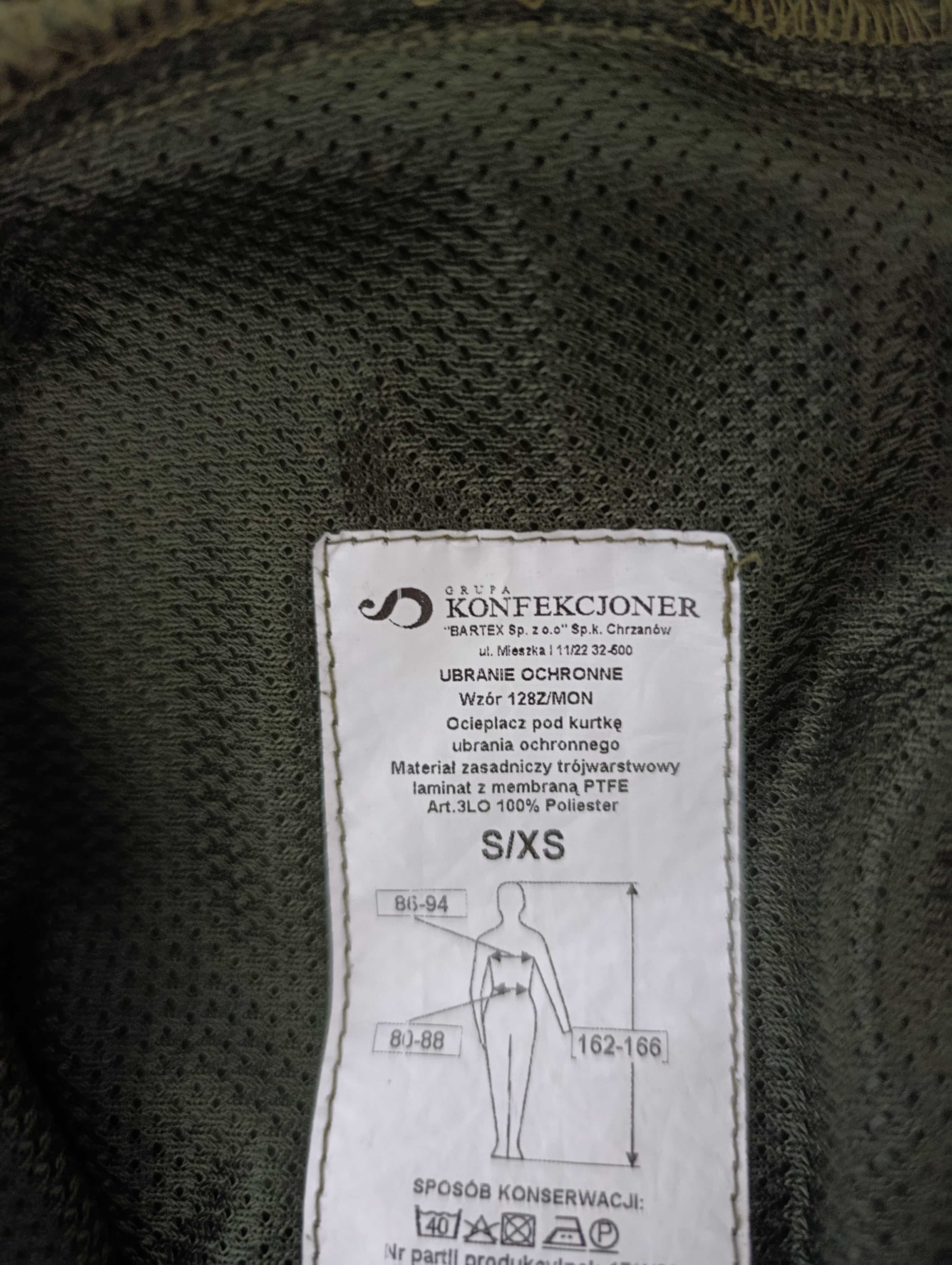 Wojskowy ocieplacz pod Gore-Tex bluza softshell 128Z/MON