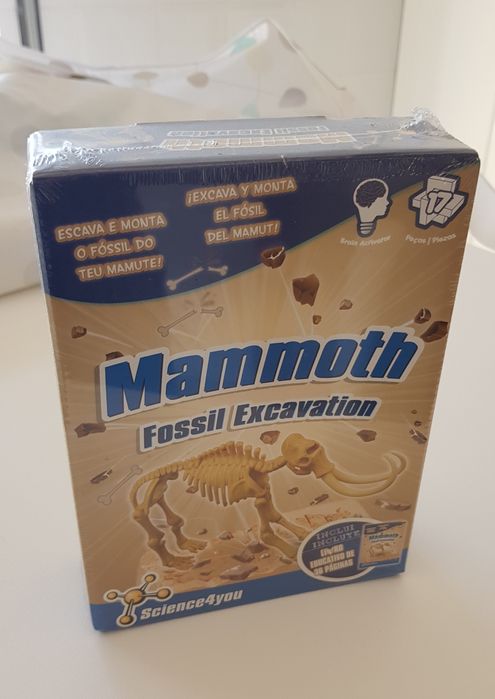 Experiencia "Faz um fóssil de Mamute em gesso" da Science 4 You, Novo