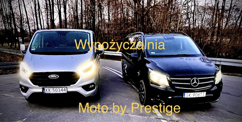 Wynajem busa 8lub9 osobowego MB Vito lub Ford Custom Śląsk Małopolska