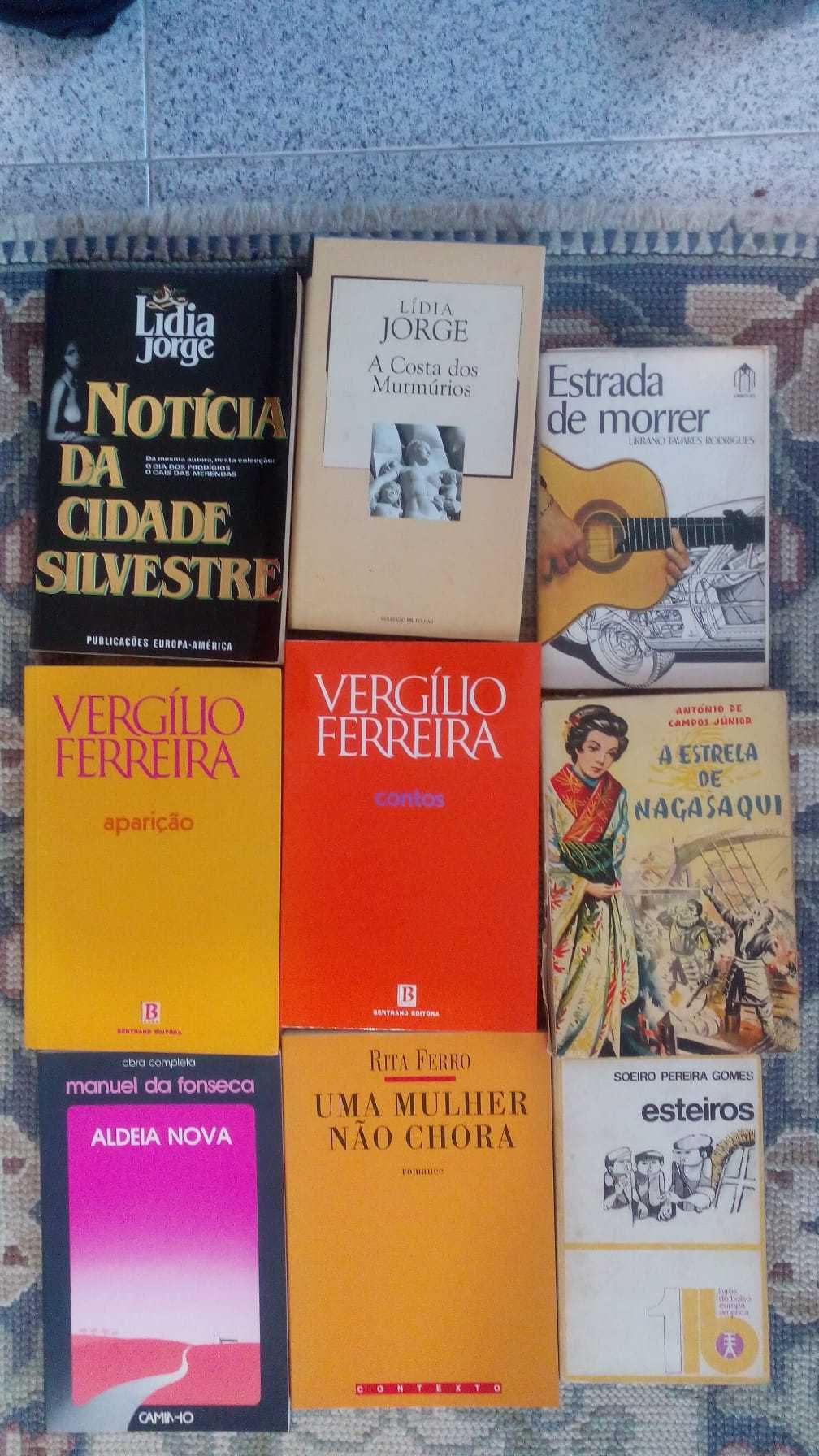 Conjunto +70 livros autores portugueses lusofonos