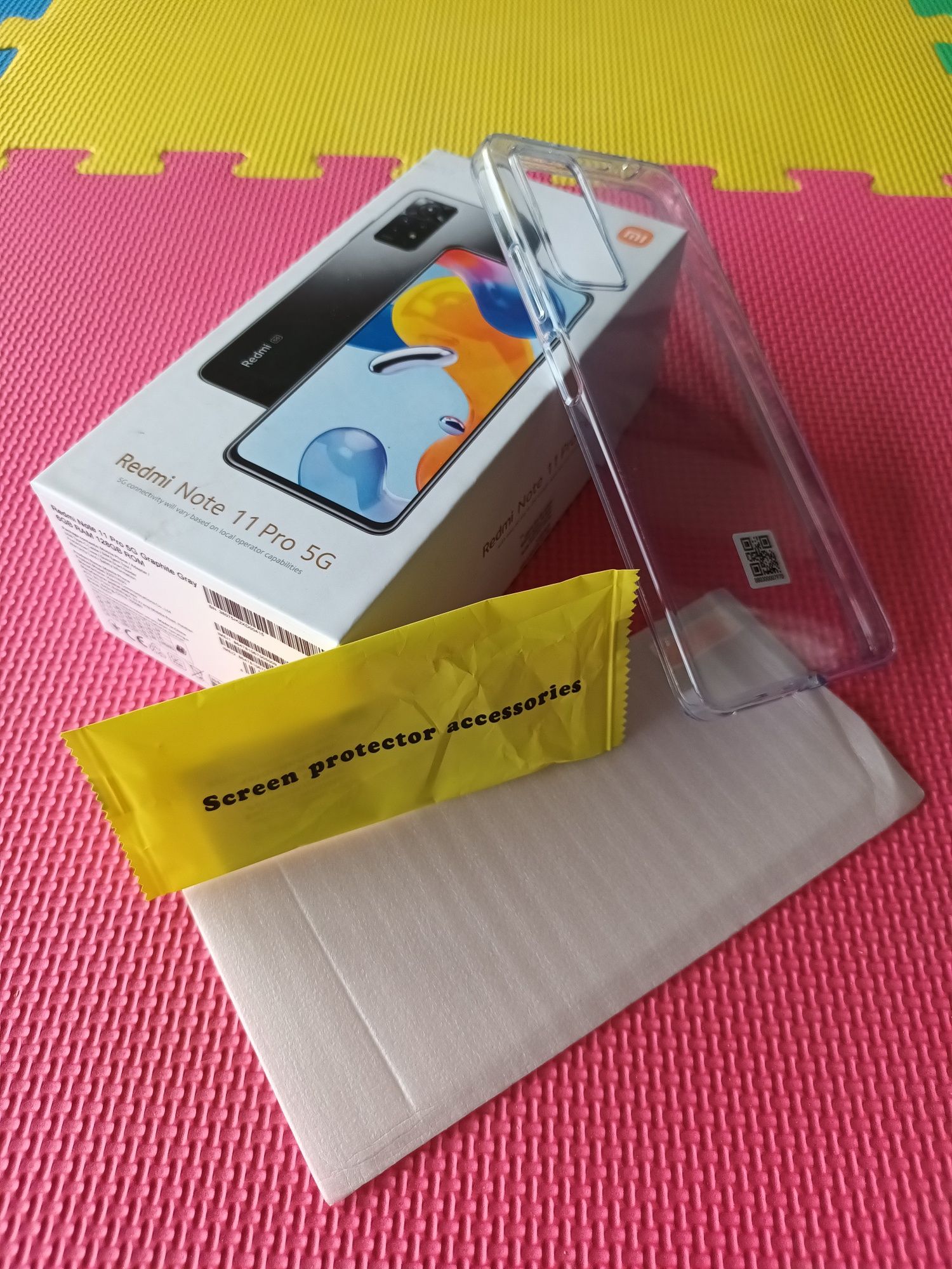 Capa Transparente + Película de Vidro Temperado Redmi Note 11 Pro