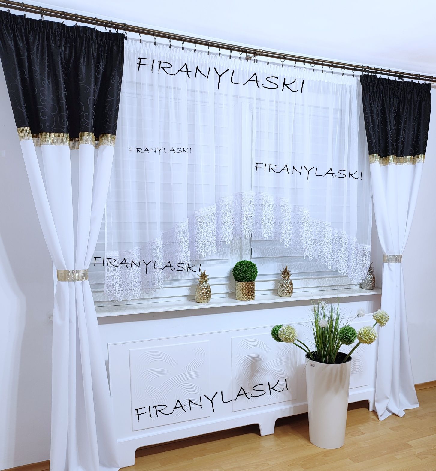Firana 400x150 Firany Gotowe do pokoju salonu kuchni