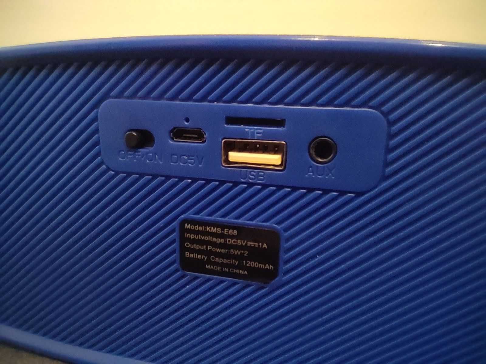 Głośnik KMS-E68, niebieski