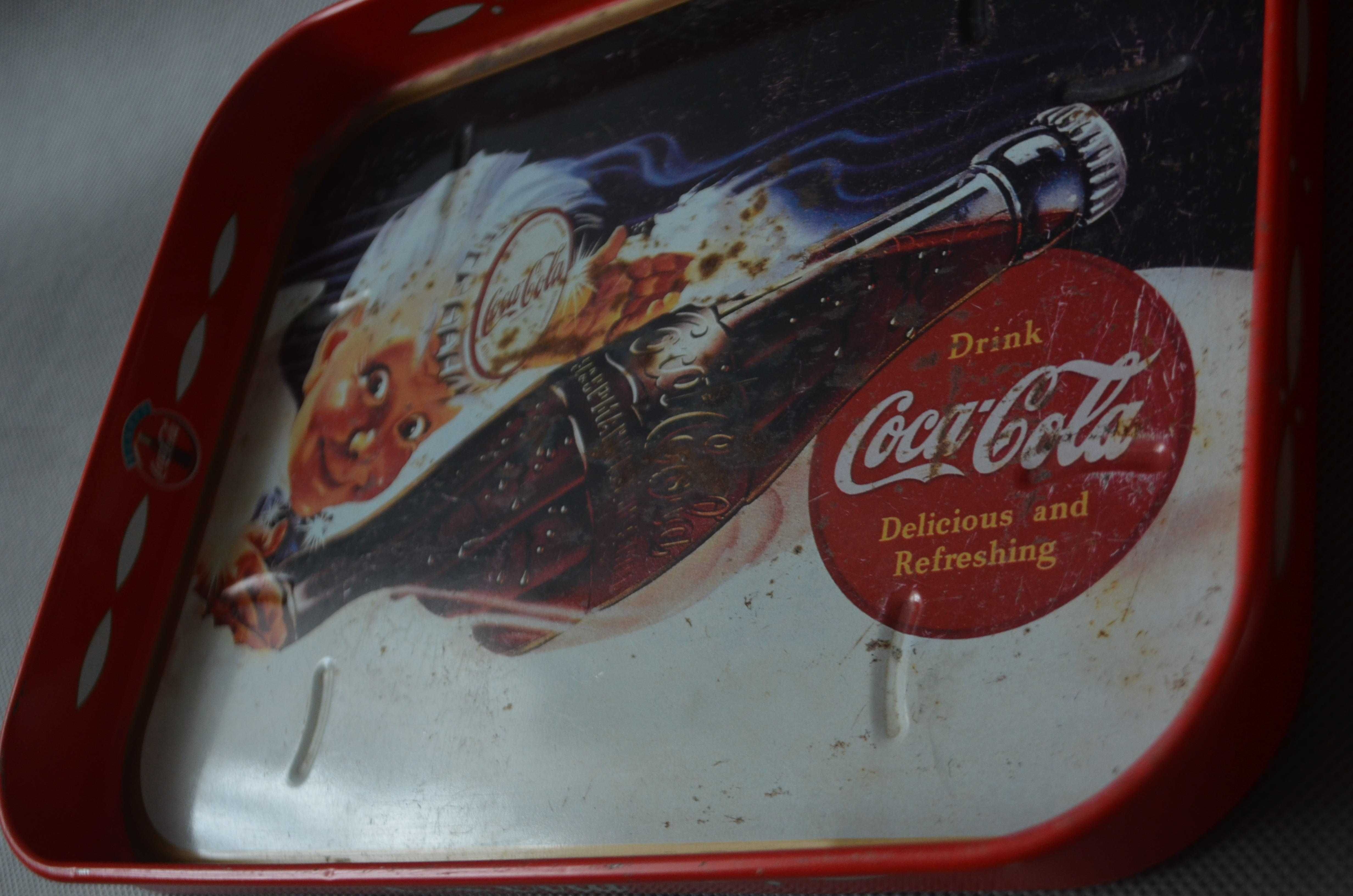 kultowa taca Coca Cola okres PRL