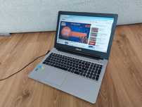 Asus slim i7 SSD 8GB 2x grafiki aluminiowy idealny stan Bluetooth USB