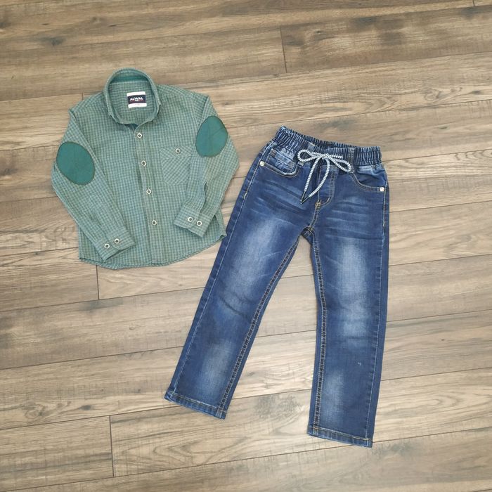 Рубашка и джинсы