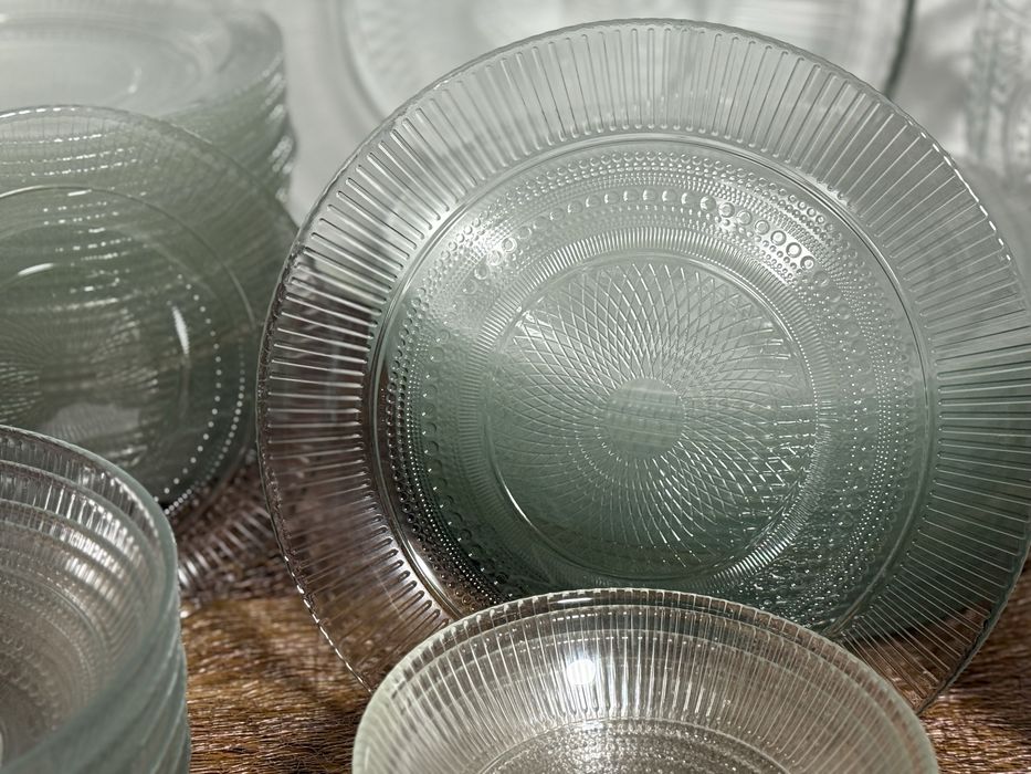Сервіз LUMINARC "Louison” clear,  76 предметів. Bormioli Rocco.