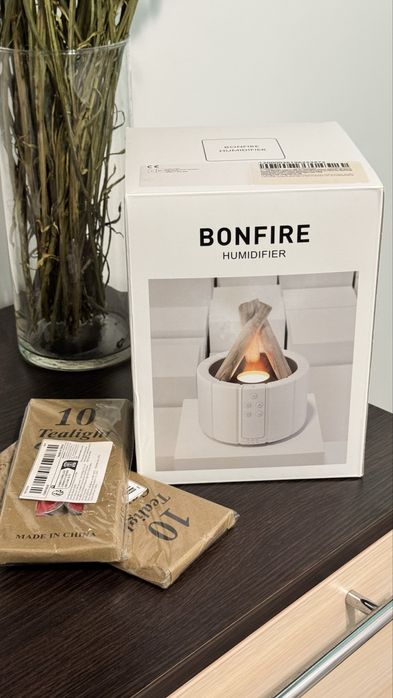 Зволожувач повітря з імітацією багаття та підсвіткою