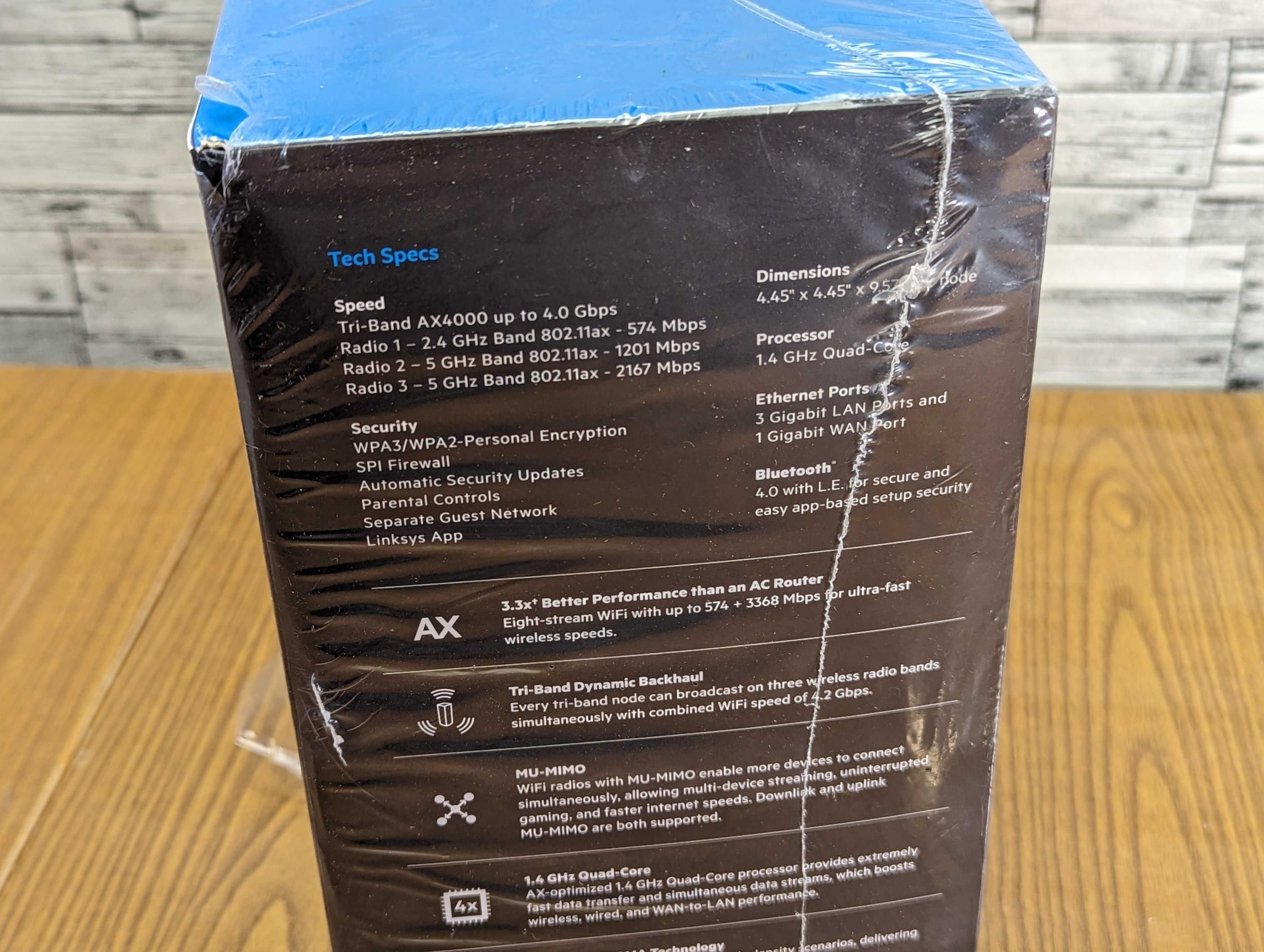Розпродаж! Новый! MX4000  2роутера Linksys CISCO Velop WiFi6 Mesh USA