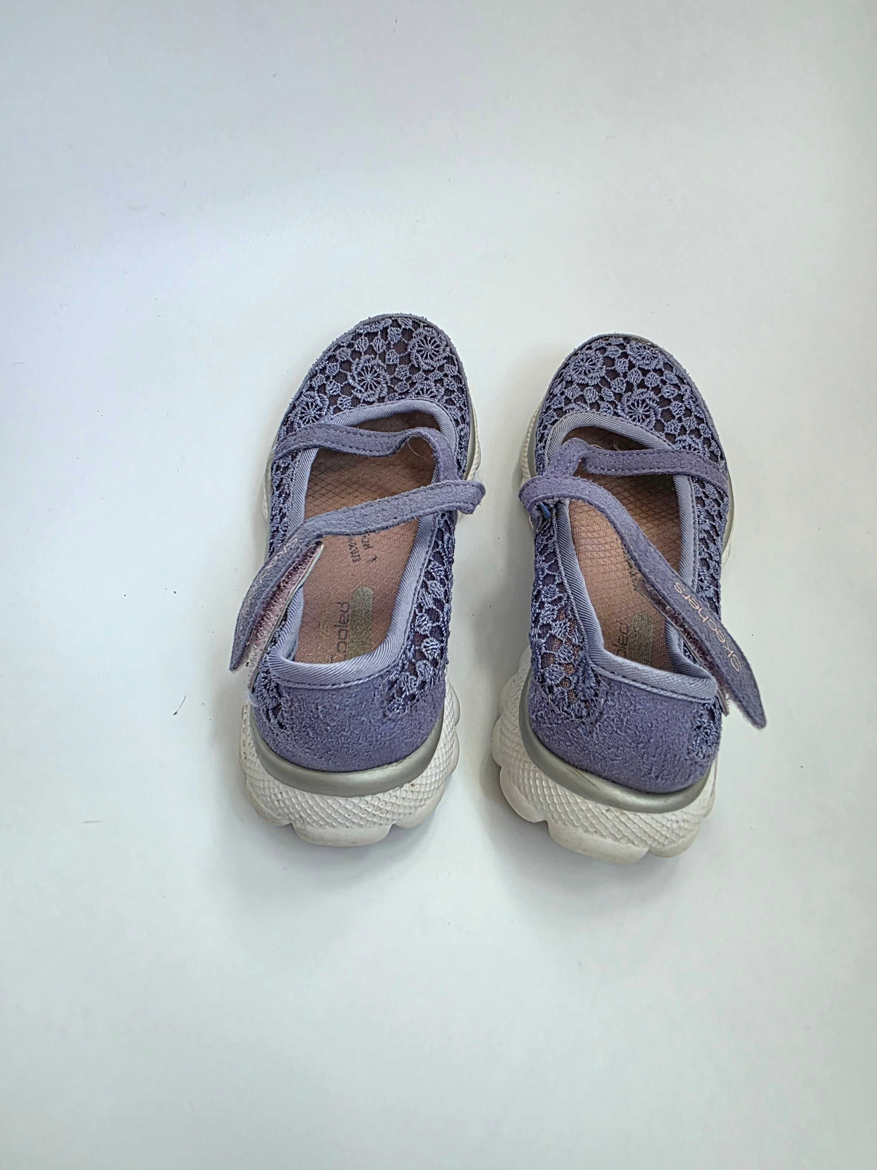 Мокасины боссоножки сетка девочке Skechers Flex 2.0 кроссовки 28 р.