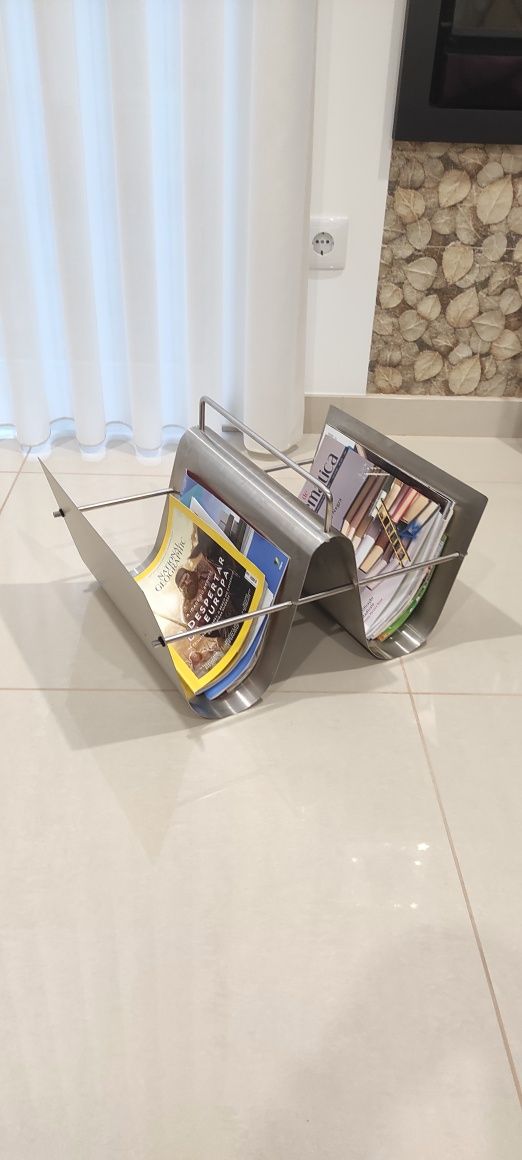 Suporte para livros ou revistas em inox