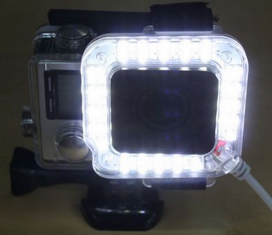 Tuto Go Pro I LED Lampa, nakładka Go Pro potężna nowa !!!