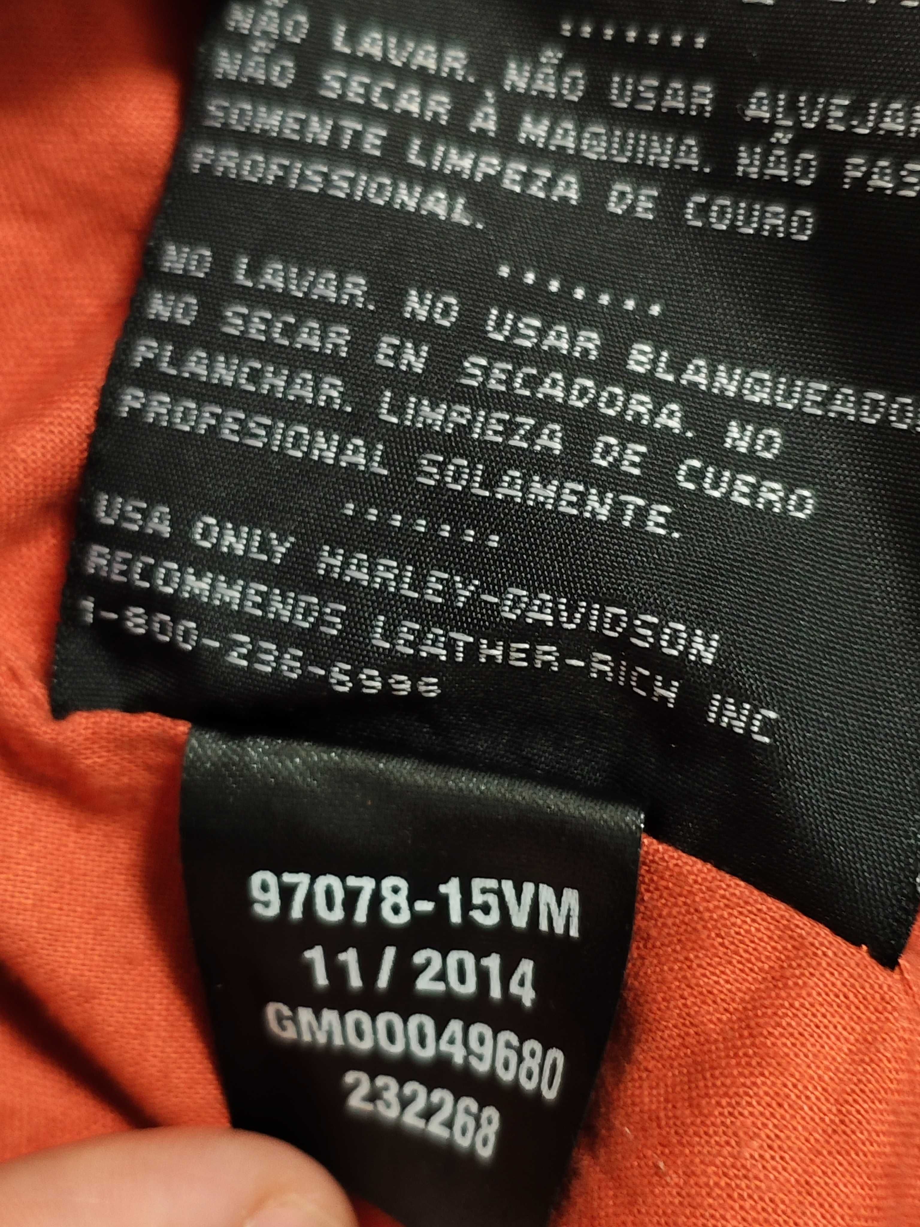 Harley Davidson L / XL куртка чоловіча шкіряна коричневая стиль мото