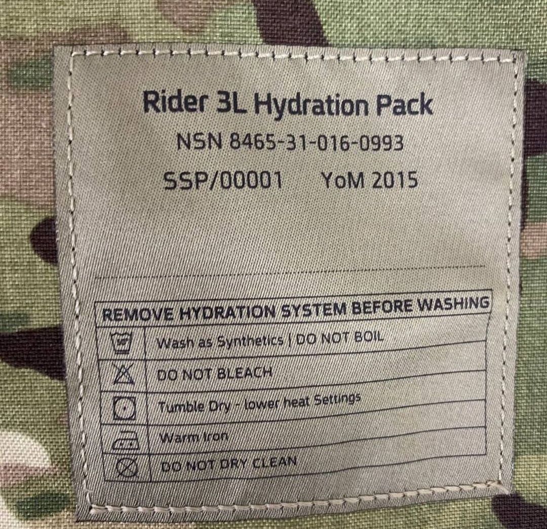 Гідратор Virtus Rider 3L Hydration Pack MTP. Великобританія, оригінал