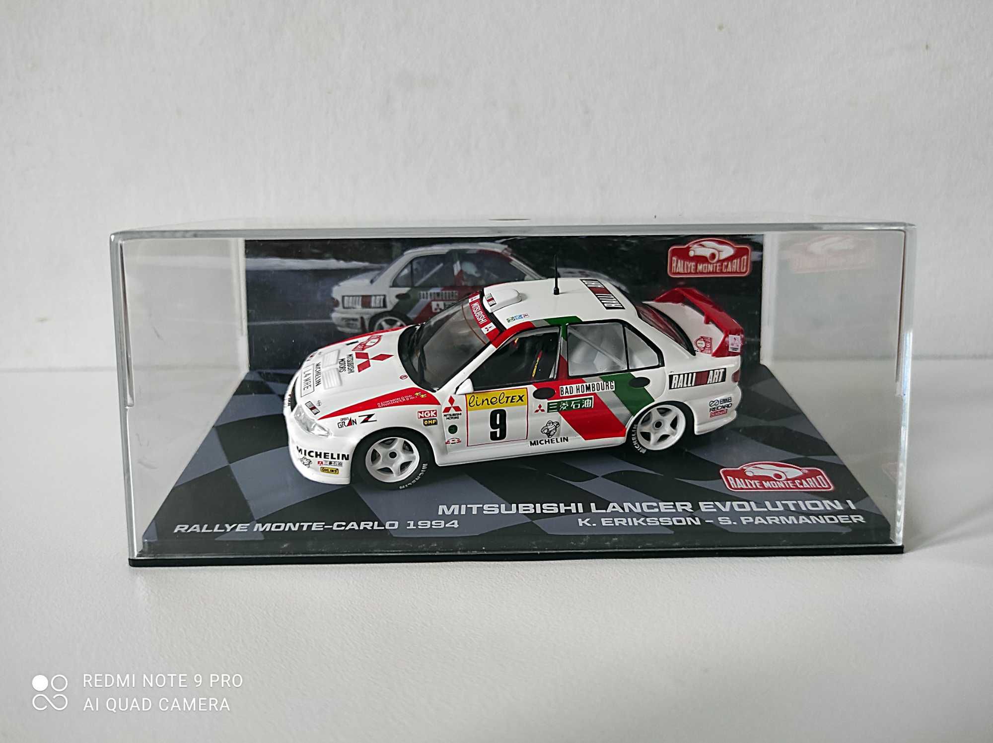 Zestaw 4 Modele Rajdowe SUBARU IMPREZA WRC Mitsubishi Lancer 1:43