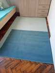 Tapete 2 cores azul