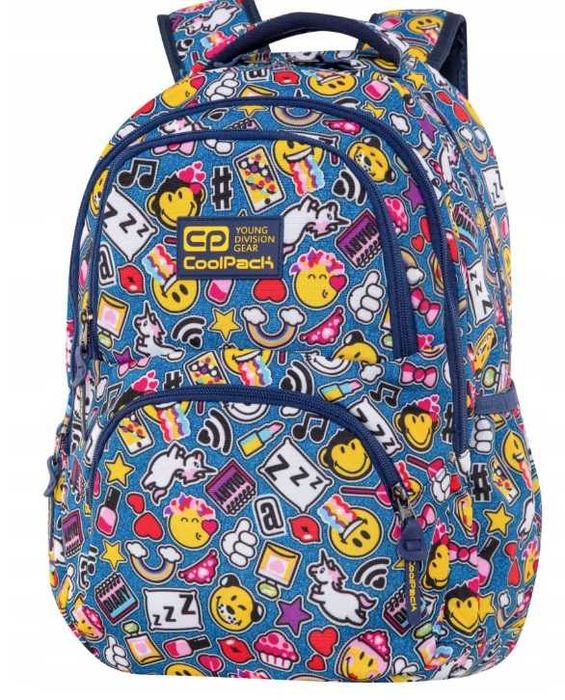 Plecak szkolny wielokomorowy CoolPack pojemny  27 l dla dziewczęcy