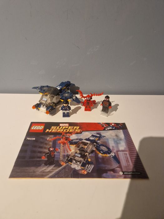 Lego Marvel Super Heroes 76036 SpiderMan Atak Carnage Shield Sky Attac