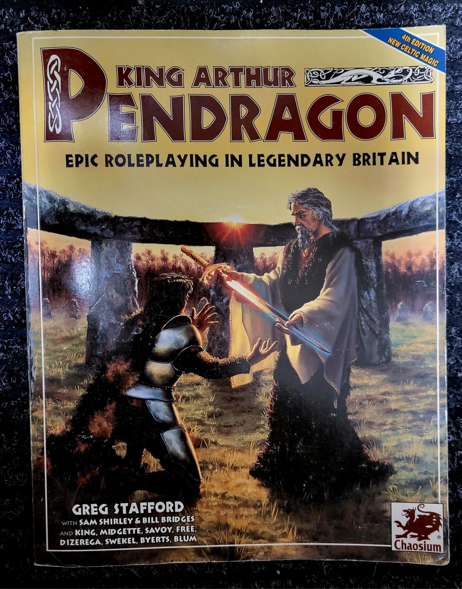 Podręcznik RPG King Arthur Pendragon 4th Edition rulebook 1993r