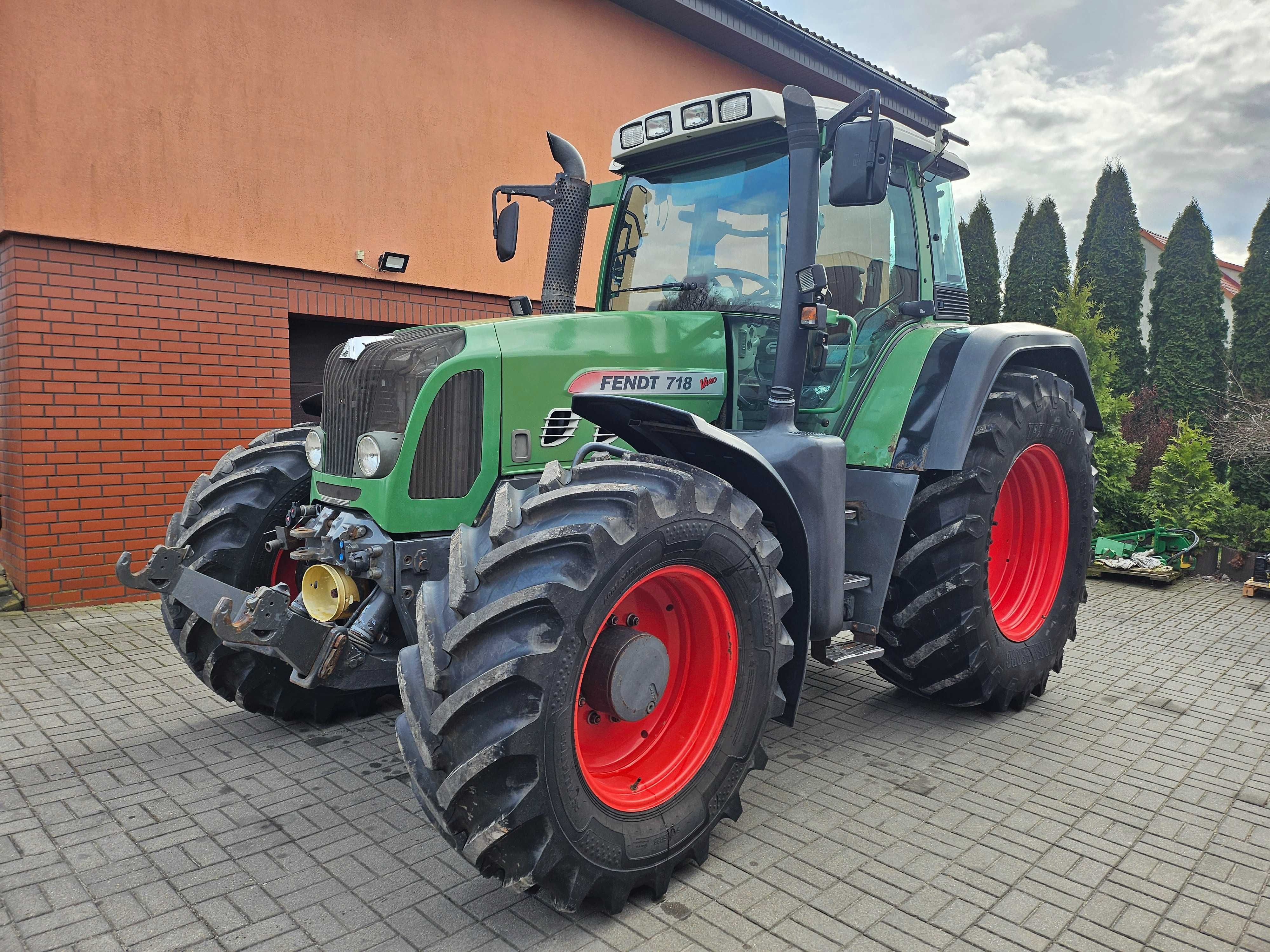 Fendt 718 Vario TMS z Niemiec Pneumatyka, 55km/h, Przedni Tuz i Wom