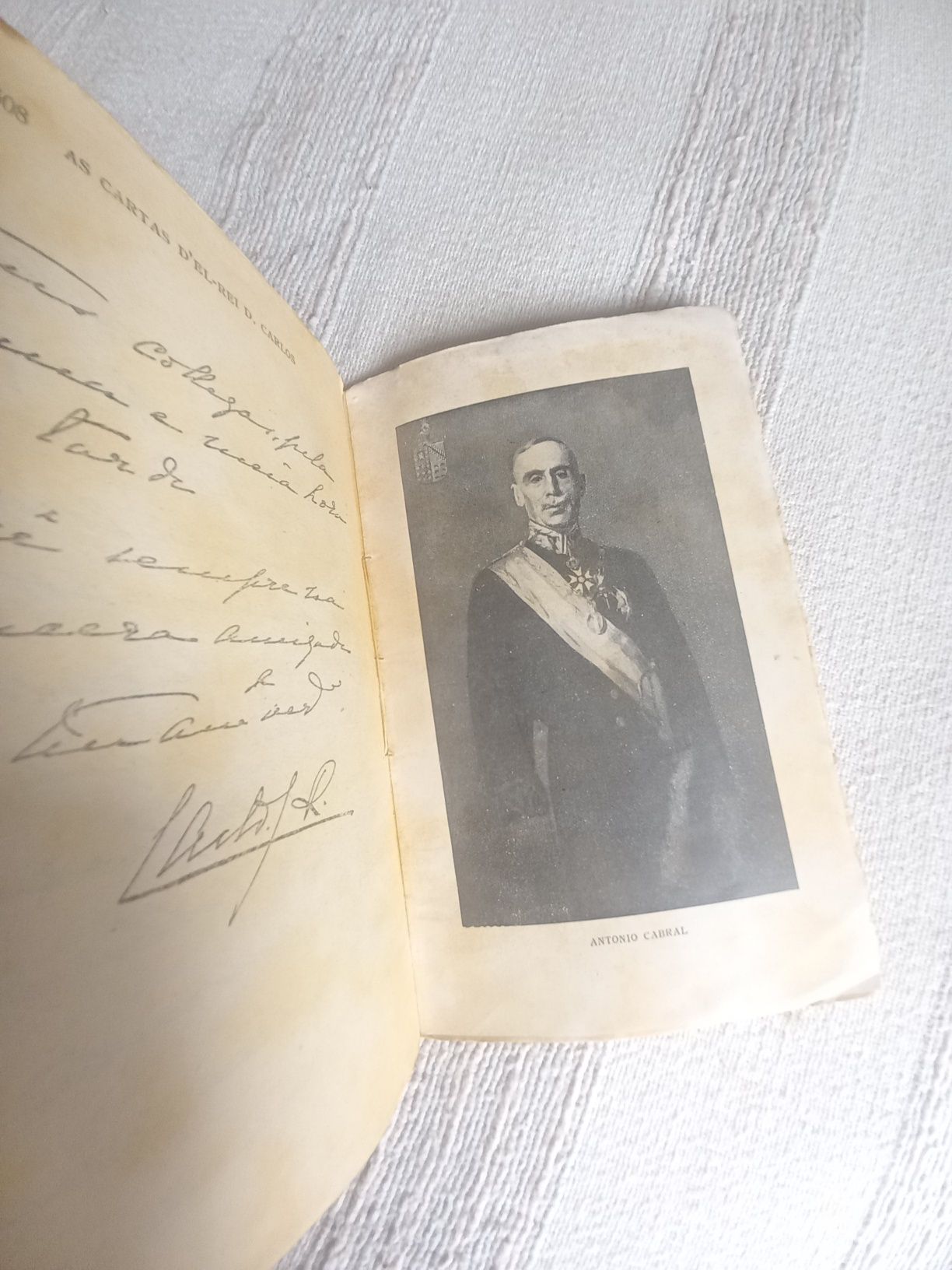 livro antigo Cartas Del Rei Dom Carlos ao Senhor João Franco