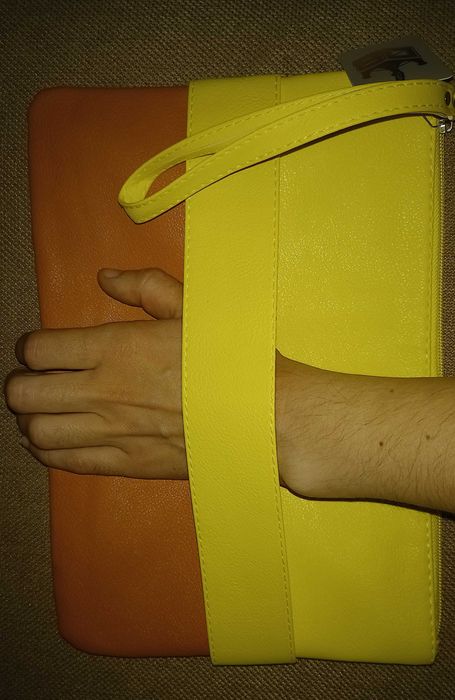 НОВА Сумка-клатч жовто-гірчичного кольору