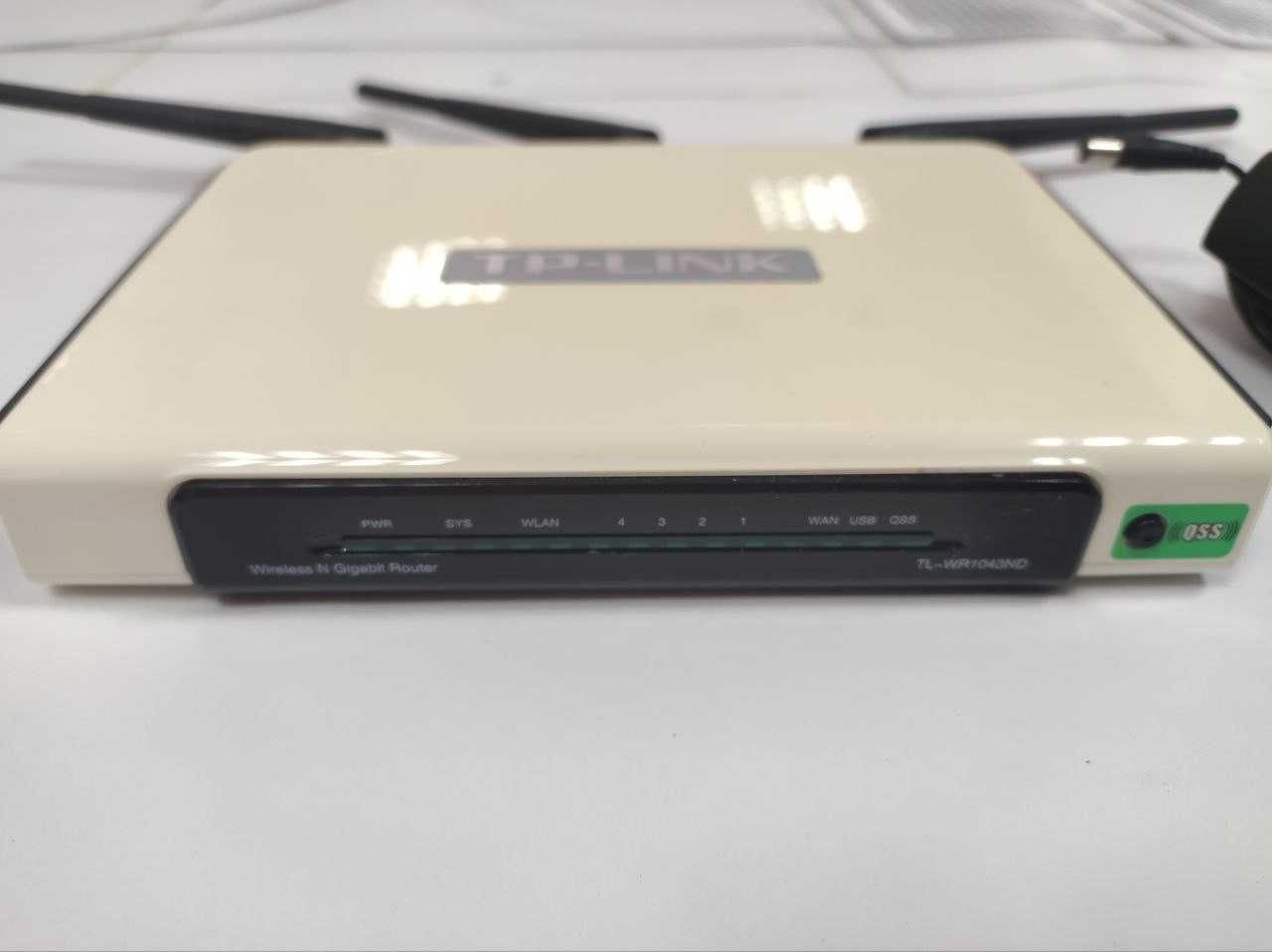 Гігабітний роутер TP-LINK TL-WR1043ND - LAN-1000, WiFi 2.4Гц - 300Мбіт