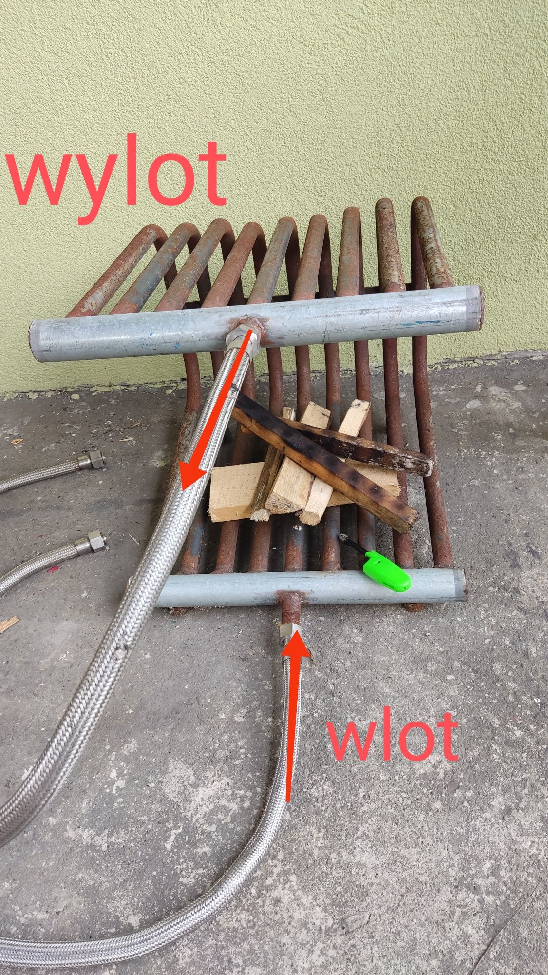 Podkowa do grzania wody