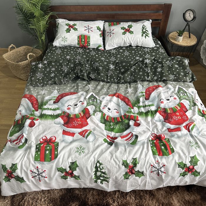 Постіль НОВОРІЧНА різдво Новий рік натуральна