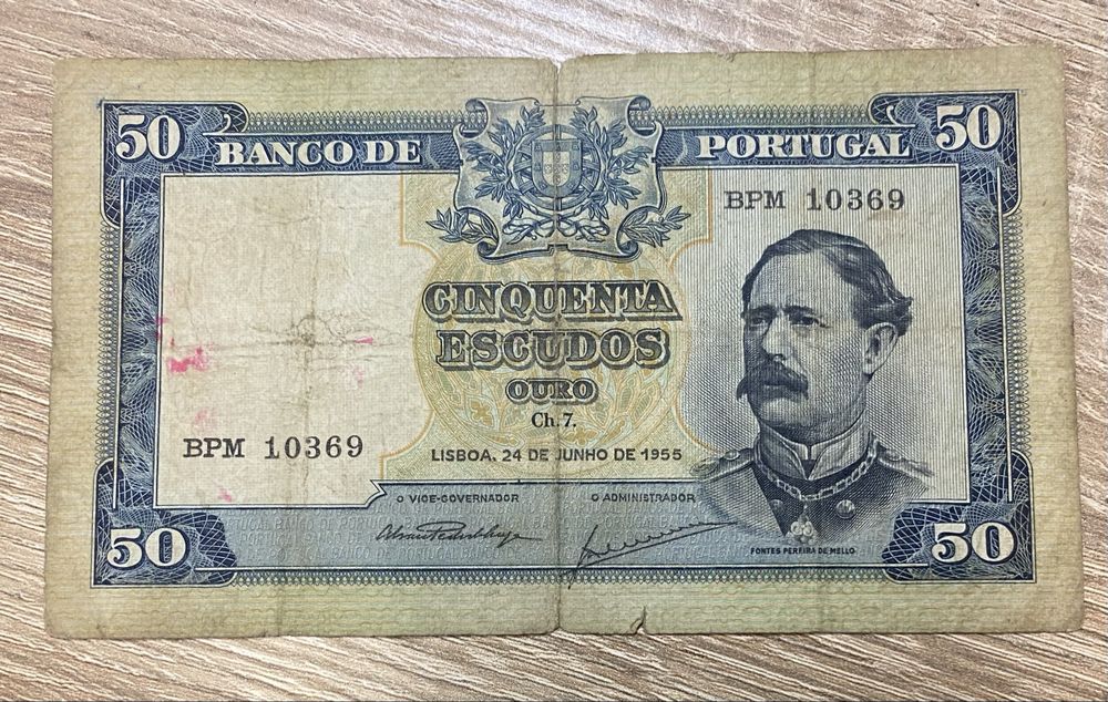 Nota 50 Escudos 1955