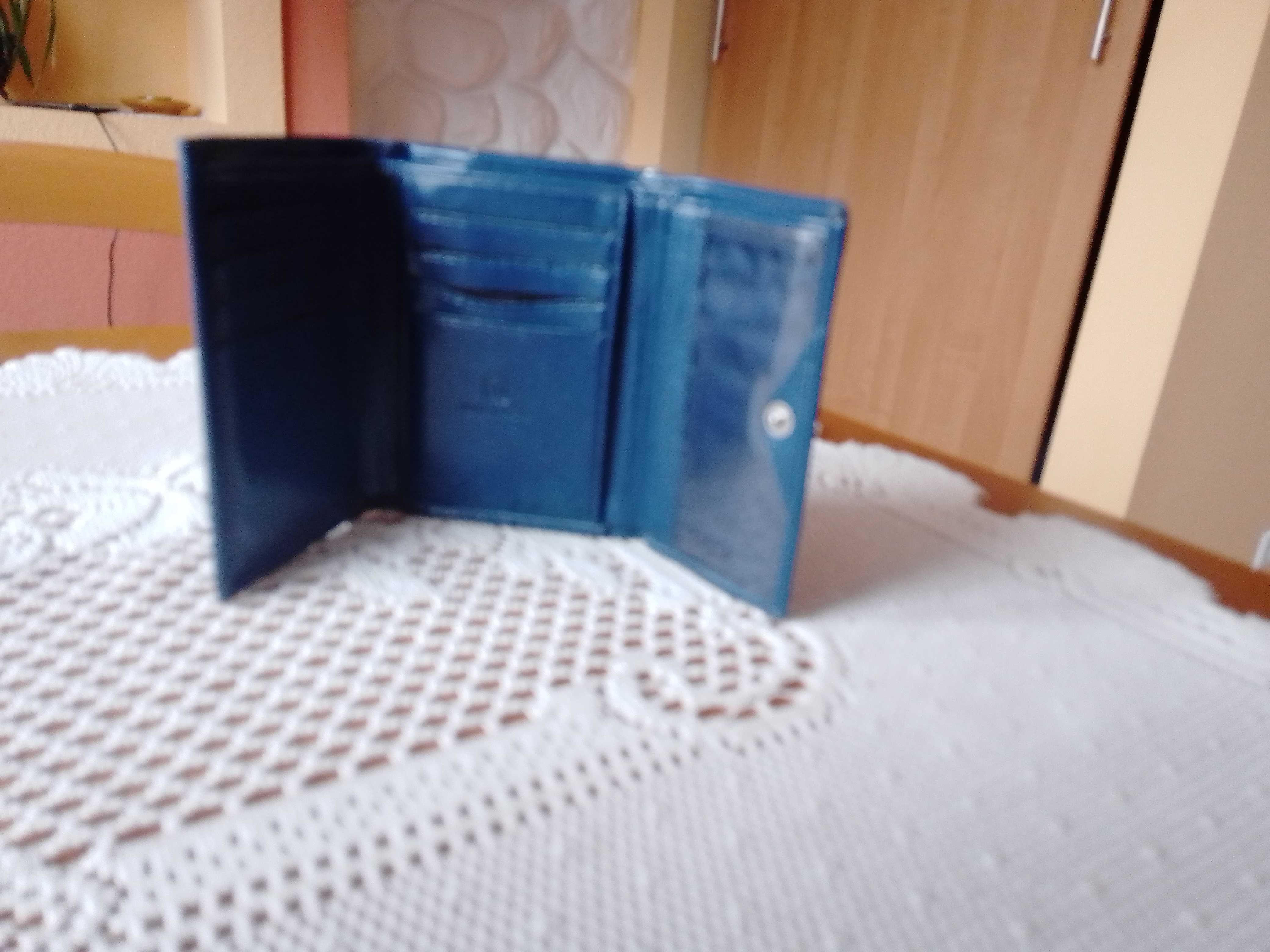 Portfel Wilmar 12 cm z włoskiej skóry !!