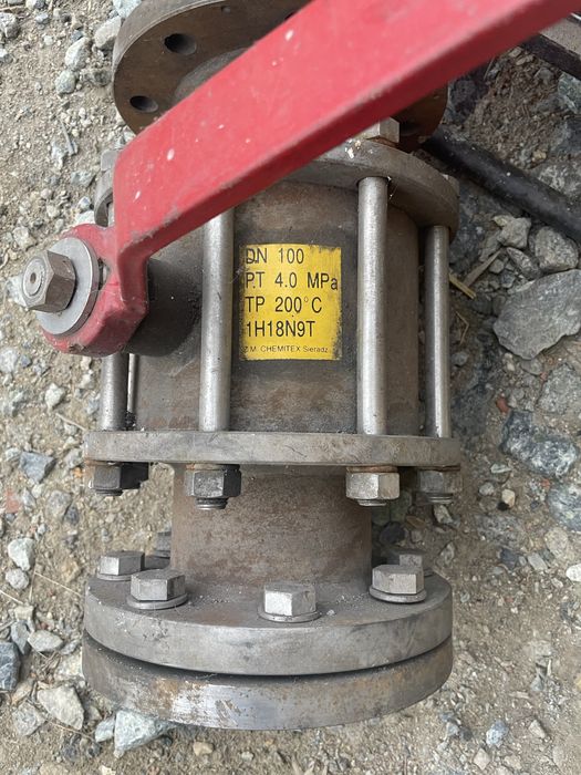 Zawor DN 1000 Dn 100 wysoko temperaturowy
