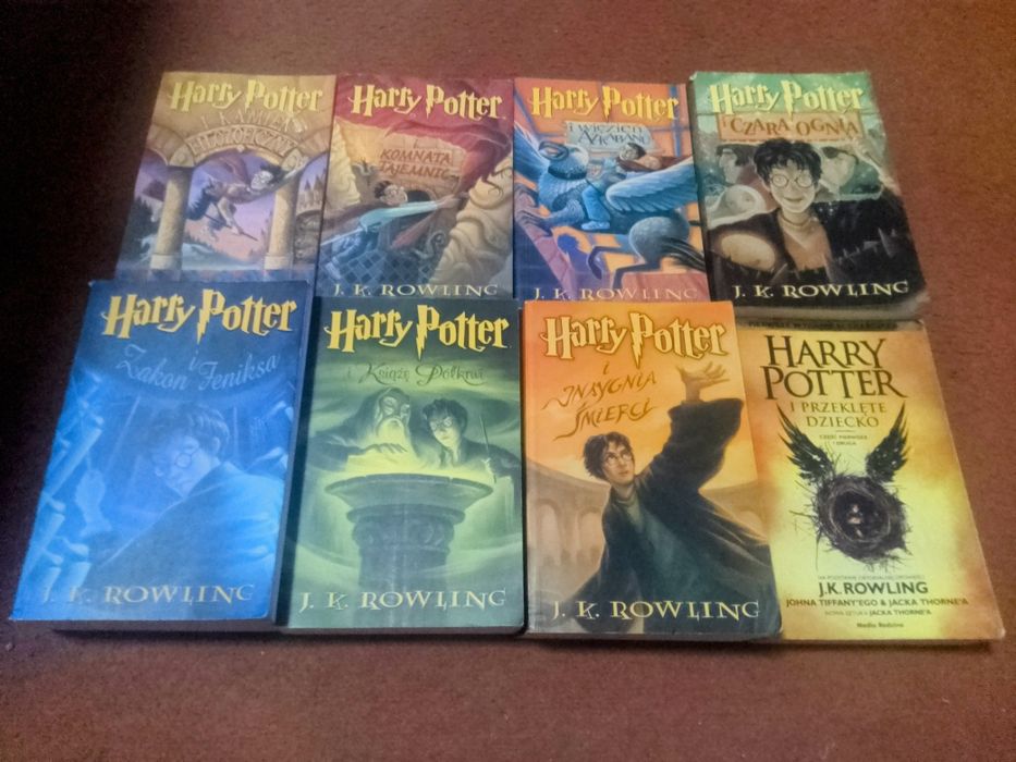 Cykl Harry Potter komplet 8 tomów J.K.Rowling pierwsze polskie wydania