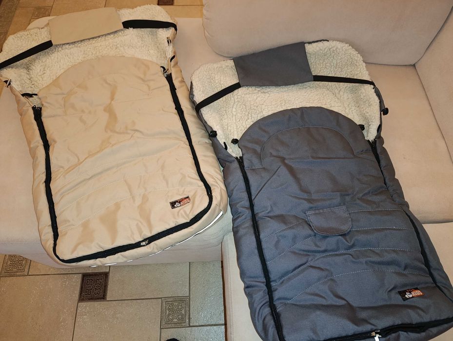 Зимовий конверт на овчині для двійнят/близнят