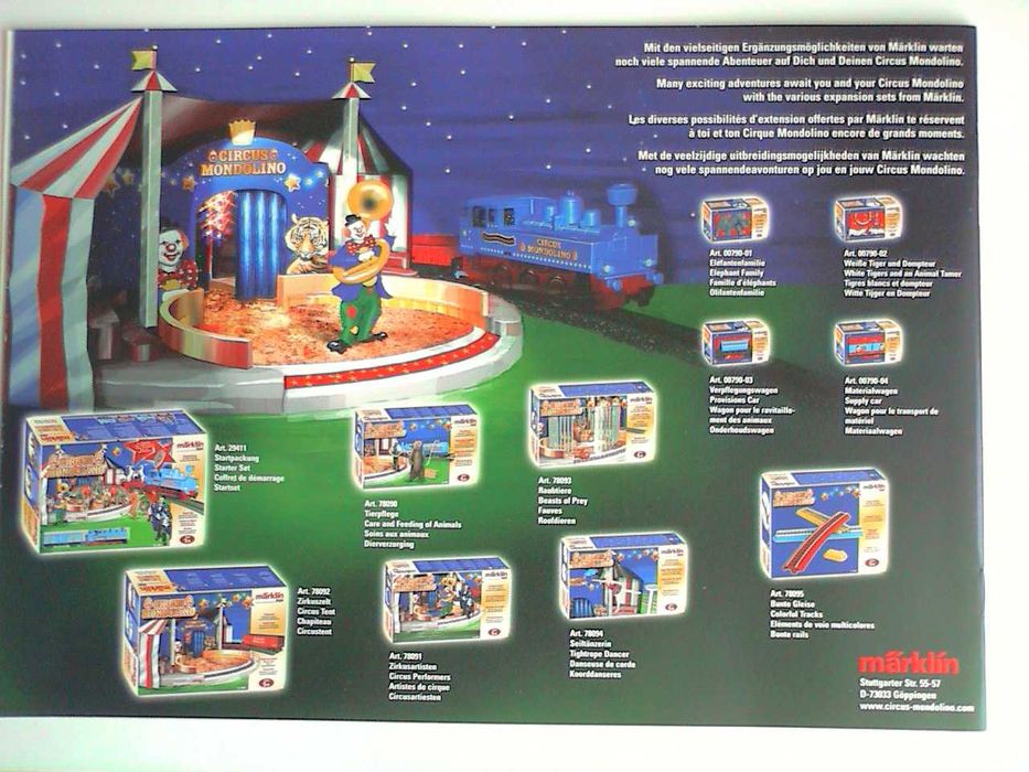 Kolejka marklin Cyrk Mondolino