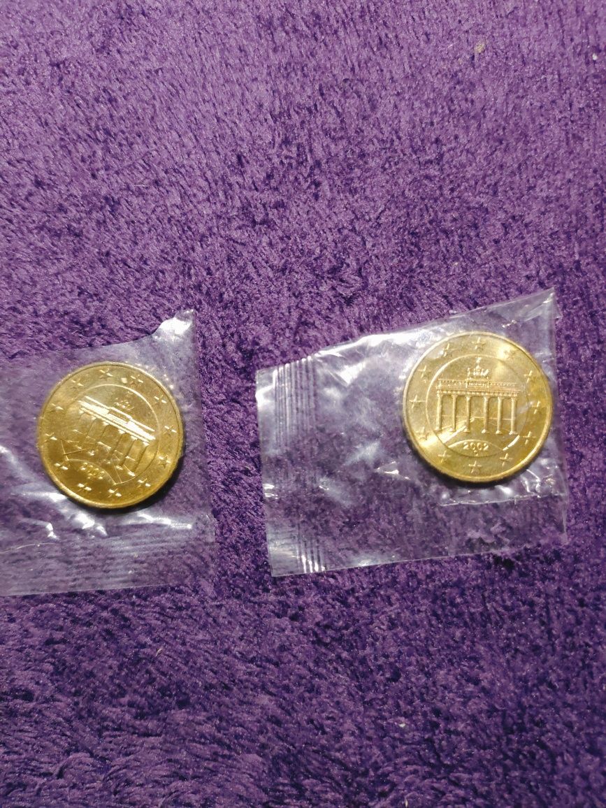 Dwie monety 10 euro cent