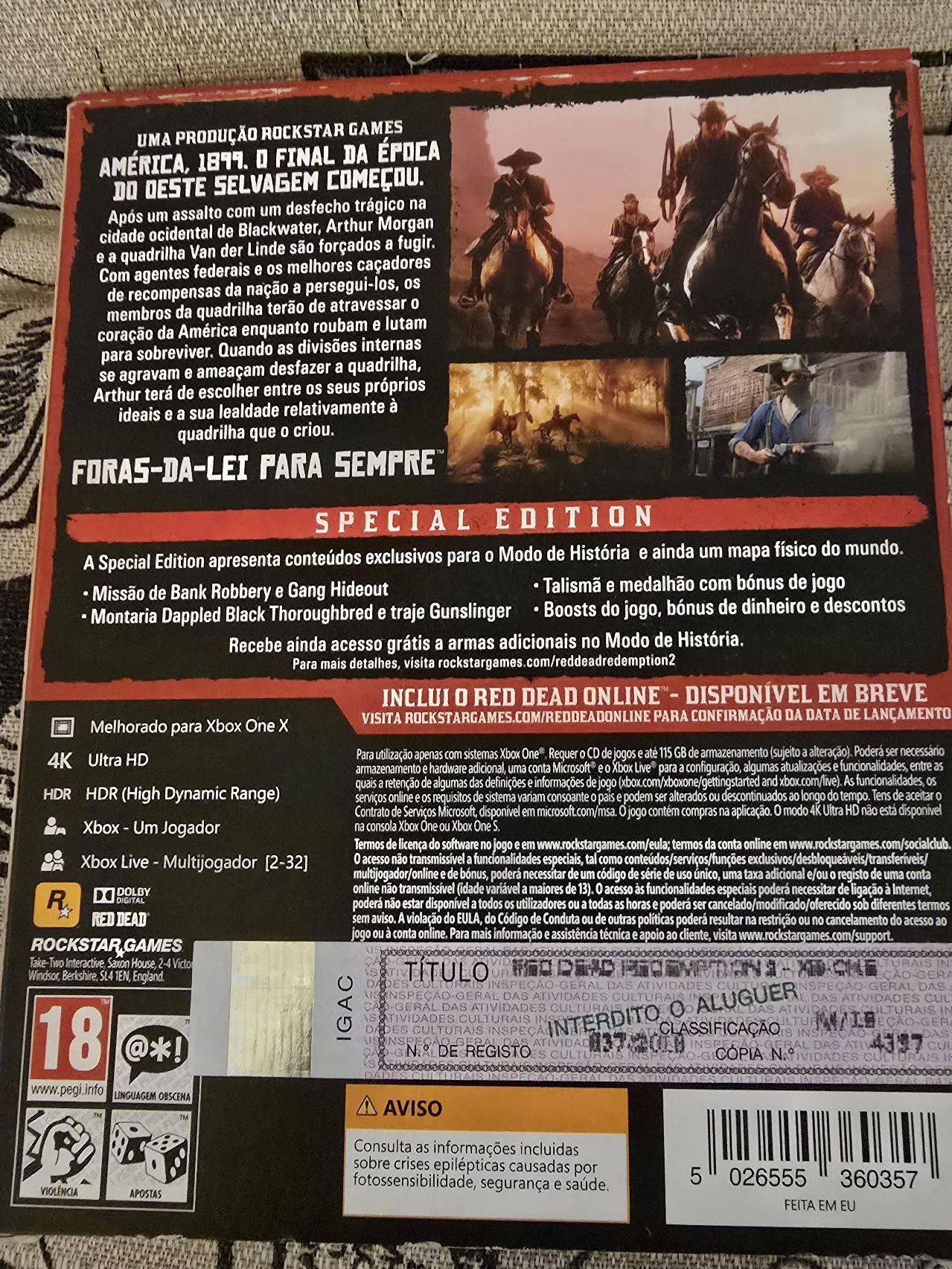 Red Dead Redemption 2 Special Edition Xbox one/Series X completo