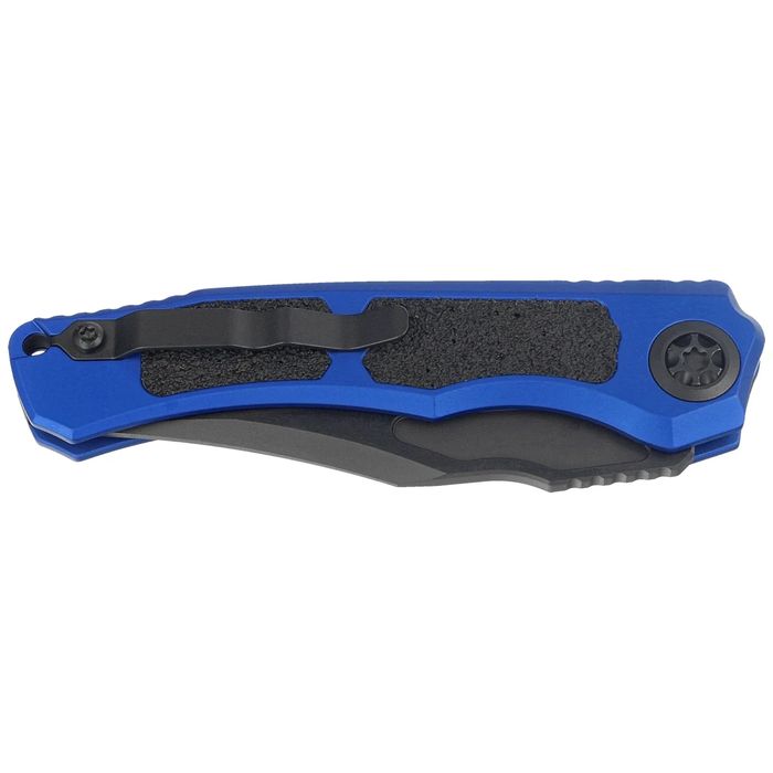 Nóż automatyczny Heretic Wraith V4 Auto Blue Aluminium/3M, Black DLC