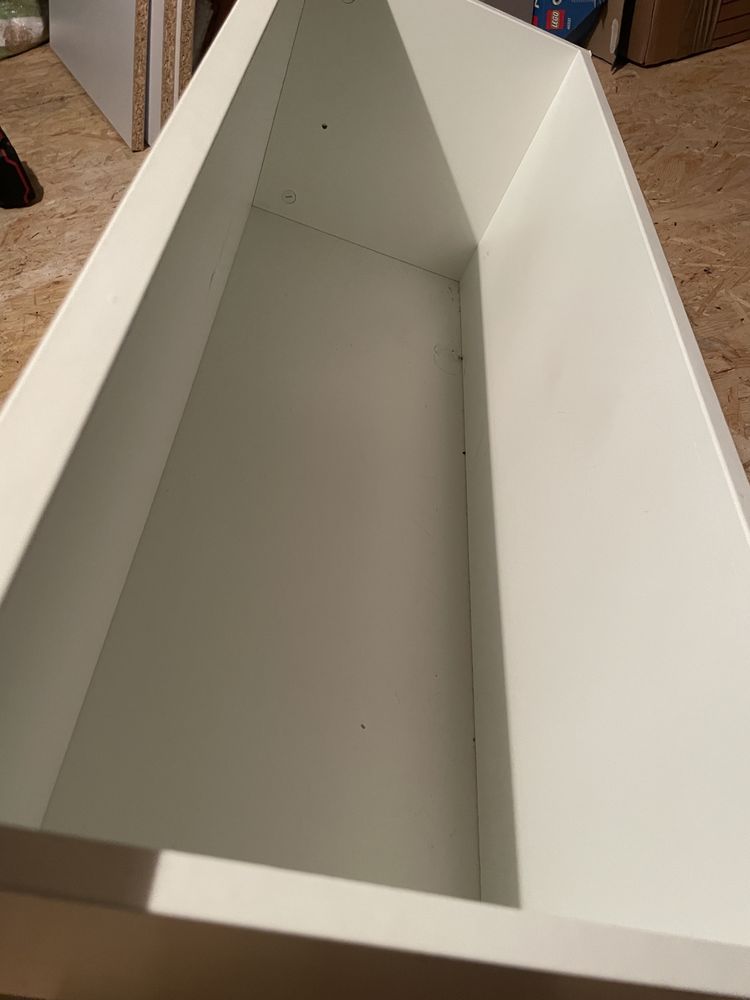 Billy Szuflada, biały/z kółkami, 80x28x43 cm