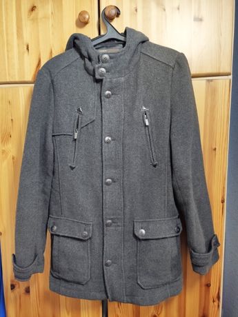 Демисезонная куртка-пальто Bonobo S-M 46-48 BNB серое парка шерсть
