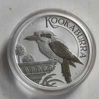 Срібна монета 1 долар австралійська Кукабара