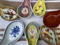 Lote de 7 Colheres ceramica antigas