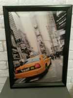 Obrazek żółta taksówka dekoracje New York