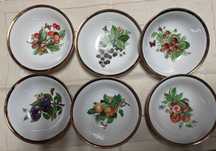 Taças de porcelana italiana