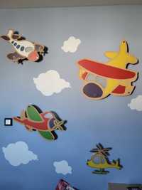Dekoracja na ścianę samoloty