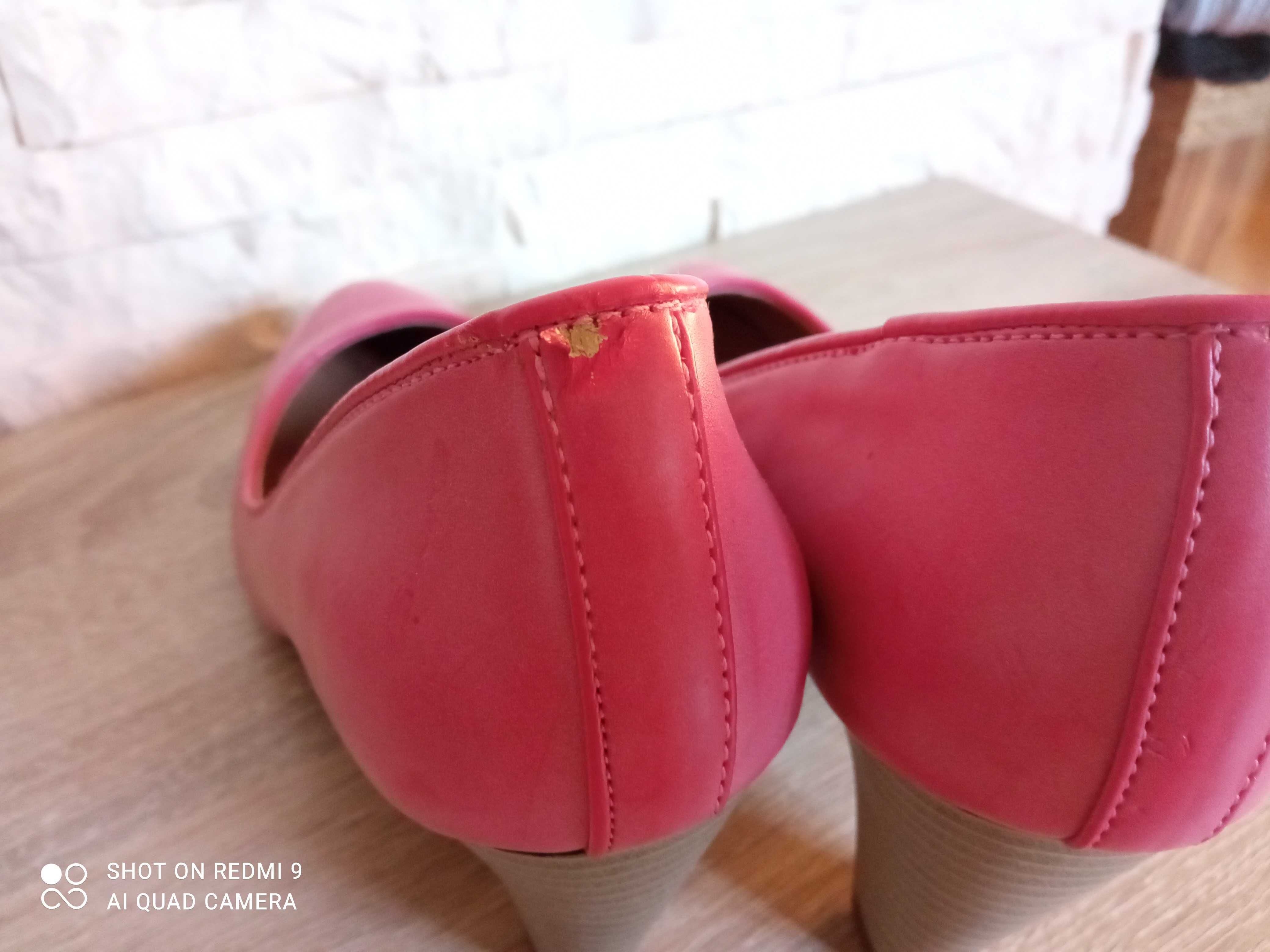Różowe czółenka buty na obcasie 36 półbuty damskie