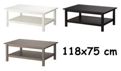 Stolik kawowy IKEA Hemnes szary-brąz, r.118x75x46cm-dostawa gr
